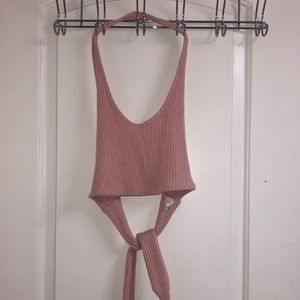 J Robert’s Tie Crop Top